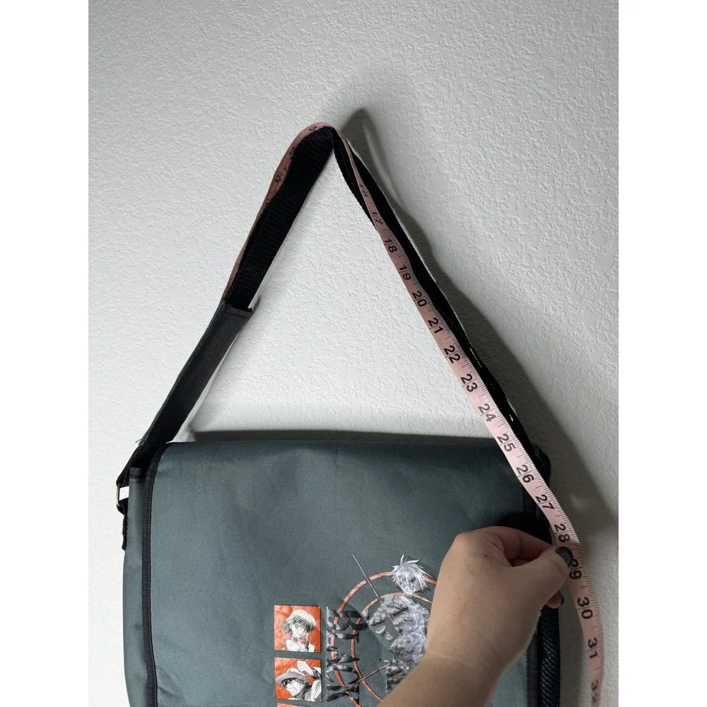 Black Cat Anime Messenger Bag 2005 Train Heartnet Funimation Gray Crossbody